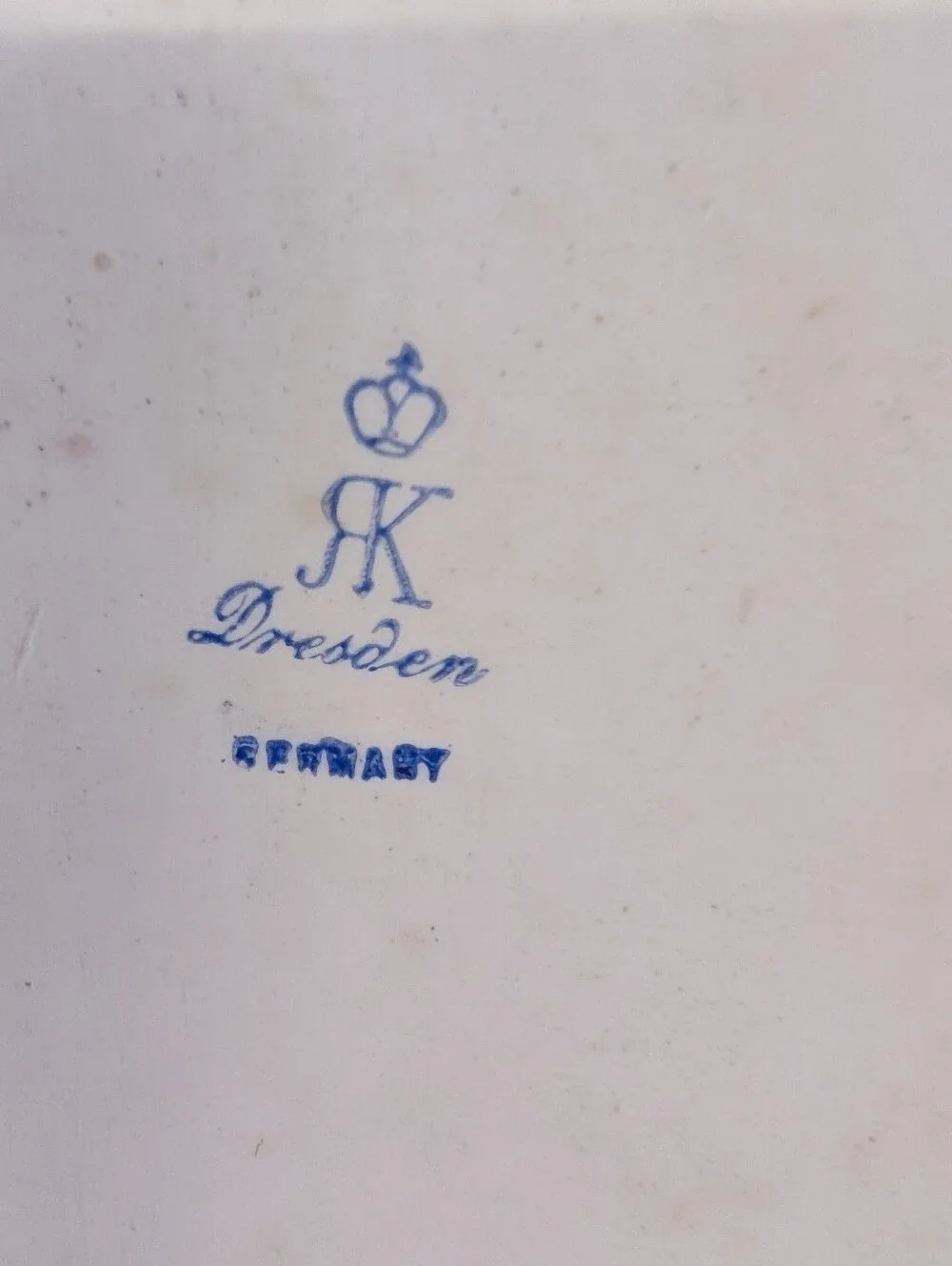 Vintage  Tray Vanity Dresden a  Grerman Porcelain For Perfumes Danity Flower
